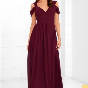 Lulus Burgundy Gown